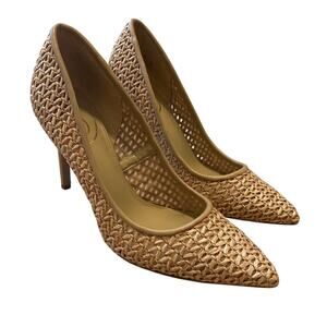Sam Edelman Tan Woven Heels